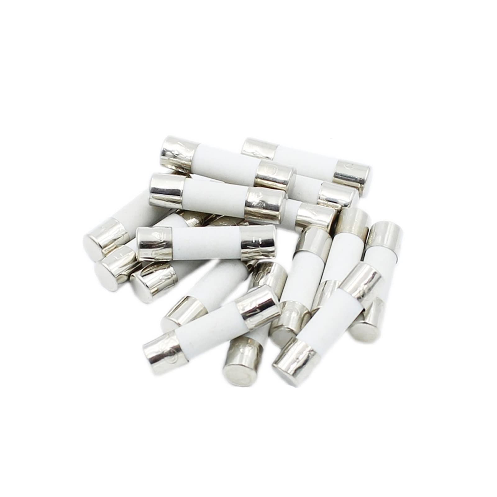 KNIUWMBMH 10PCS 5 * 20MM/6 * 30MM Fast Blow Ceramic Fuse 250V 2A 2.5A 3A(2a,5x20MM)