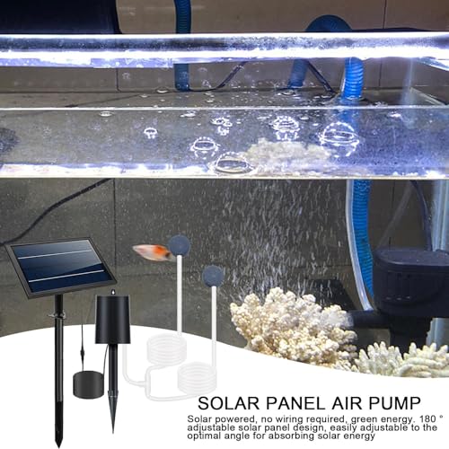 Evita el agua estancada con este ventilador solar para estanque de tres modos 6