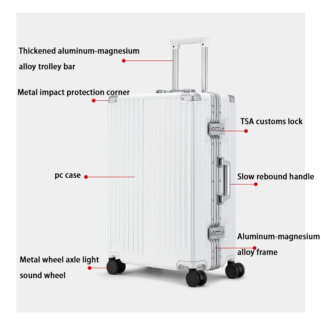 Zestaw walizek podróżnych, przenośna walizka bagażowa składana wzór morwy matowy kreatywny 66 cm walizka na kółkach PC z zamkiem Tsa Carry Business Trip Bagaż/1607