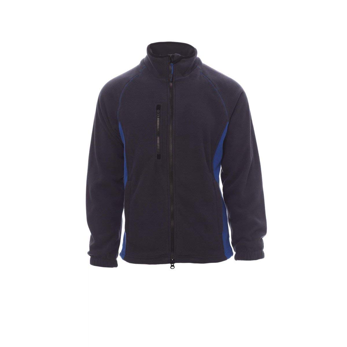 PAYPER Aspen+ Pile Giacca da Uomo 100% Poliestere Chiusura Zip Intera Manica Raglan Elastici stringi Polso Tasca Frontale Verde/Verde Acido