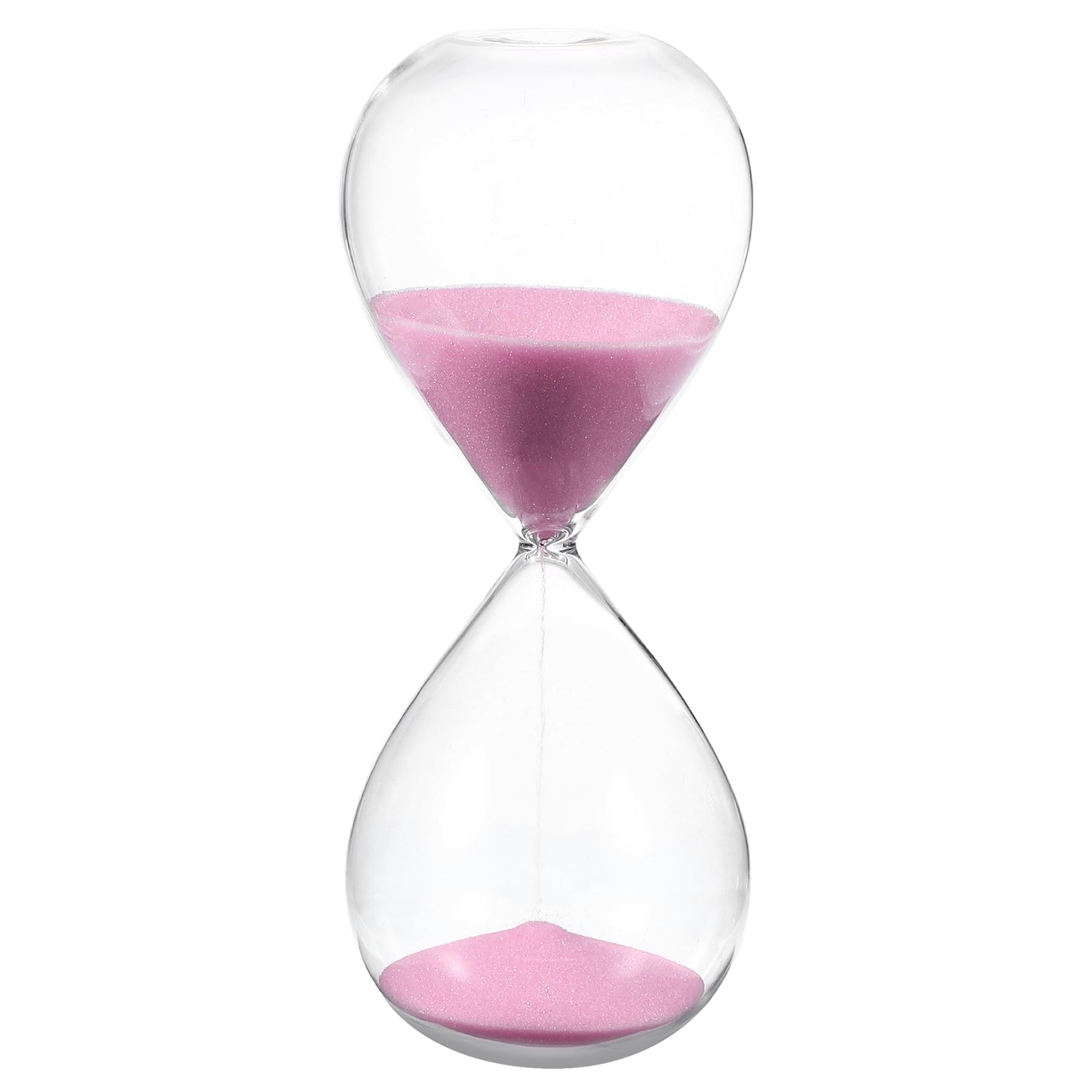 PATIKIL 45 Minutes Sand Timer, Sand Watch Hour Glass Sandglass Timer Clock for Living Room Home Office Restaurant Decoration, Pink