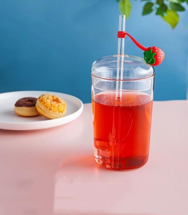 9 Pcs Drinking Straw Cover Reusable Silicone Straw Tips Covers For 5-7 mm Home Kitchen Accessories Party Decoration Funny Gifts