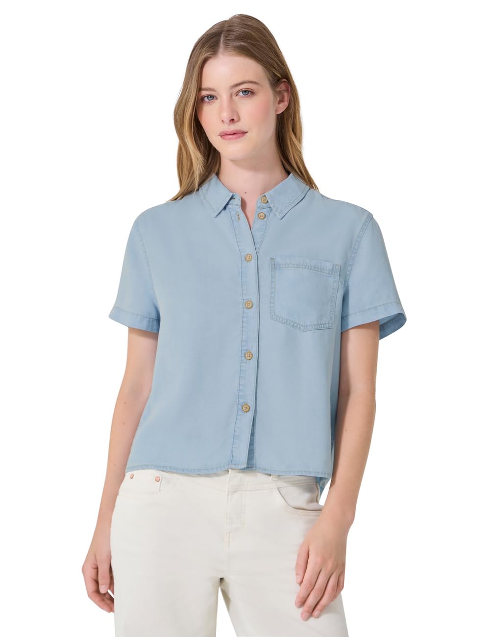 Street One Studio 3413202 Camicia a Maniche Corte in Lyocell Donna (Pacco da 1)