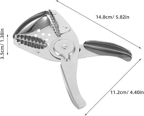 Miniatura 2 de VALICLUD Exprimidor de limón de acero inoxidable, exprimidor manual de cítricos para jugo fresco, fácil de limpiar, compacto y portátil, exprimidor