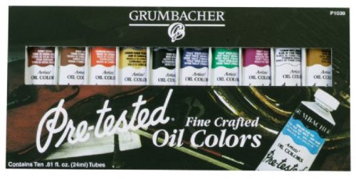 Academy Pre-Test Oil Painting Set - 10pc