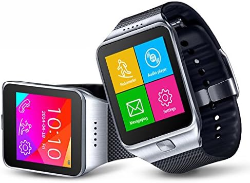 Indigi Universal 2 en 1 Bluetooth Compatible + SimCard SmartWatch con  podómetro + Monitor de sueño + obturador remoto (Plata) : Electrónica -  Amazon.com