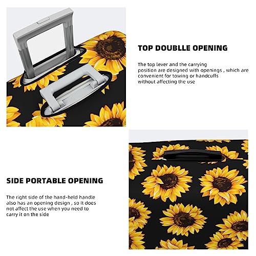 Travel Luggage Cover Lovely Sunflower Luggage Suitcase Protector Baggage Fit X-Large2