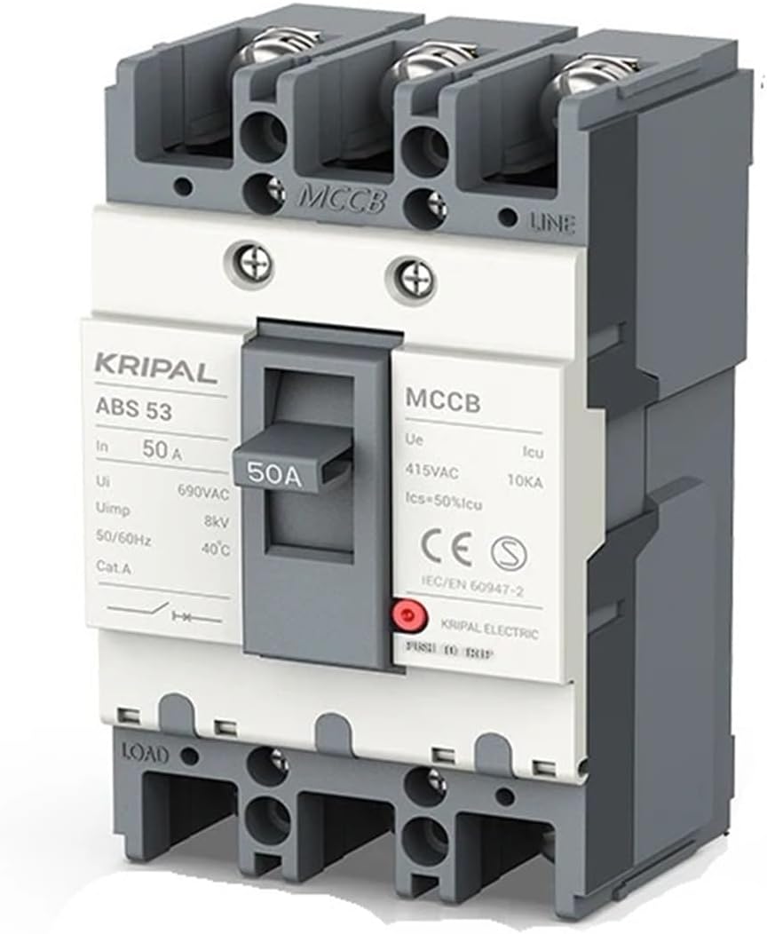 AC 63A 100A 125A 2P 3P Moulded Case Circuit Breaker Protector Safety Switch (Color : 2, Size : 50A)