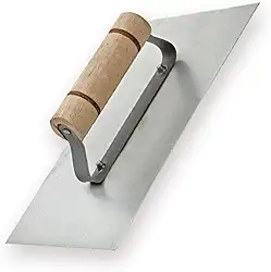 Desempenadeira Lisa Aço Cabo Madeira Alvenaria 230mm X110mm