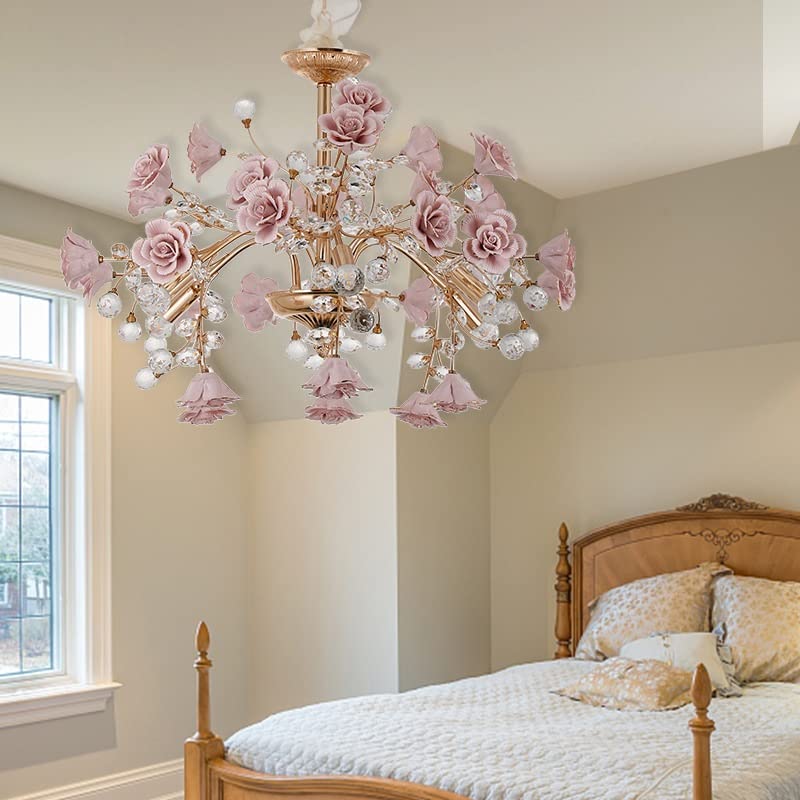 RiSaO＊様 フローライト ❀桜カービング Amazon.com: TXGJWRA Bedroom Light Luxury Crystal Chandelier