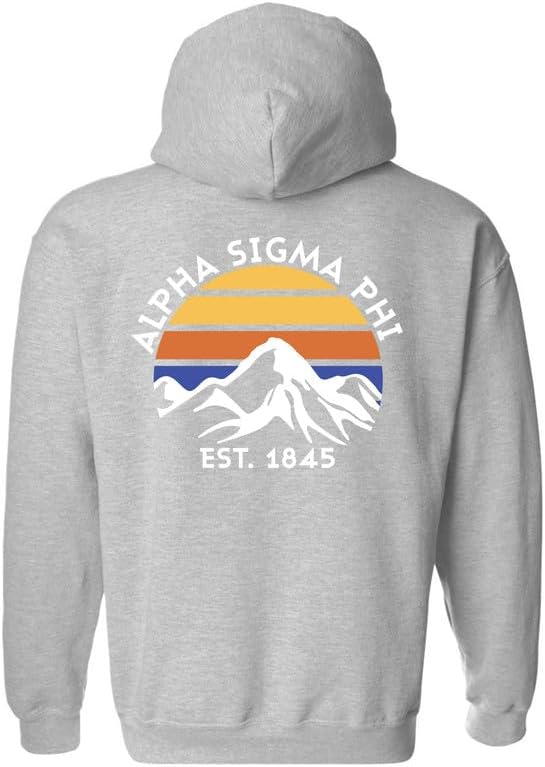 Alpha Sigma Phi Hoodie - Alpha Sig White Mountains Sweatshirt