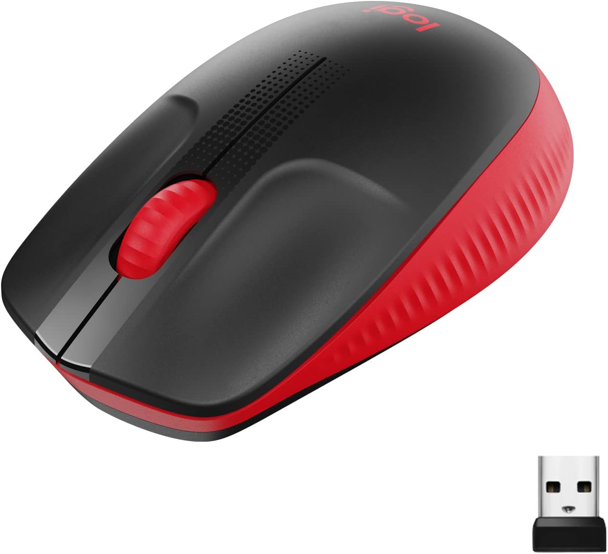 LOGITECH MOUSE M190 WIRELESS RED