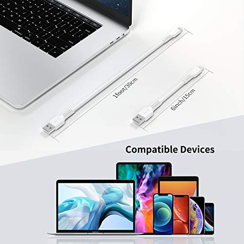 6 Inch Iphone Charge Cable Short, 0.5Ft 5Pack Usb To Lightning Cord For Fast Charging Stations Compatible With Apple Iphone 12 11 Pro Max Xs 8 7 6 5 Plus, Ipad Air/Mini #TOP6