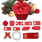 Affichage créatif : dispose de panneaux qui vous permettent d'ajouter des photos, des dessins, des autocollants et des messages personnels, transformant la boîte en un livre d'histoires pour offrir des occasions. Ce design aide à rehausser les propositions d'anniversaire, la Saint-Valentin, les surprises, les fêtes, les souvenirs de voyage et les présentations attentionnées pour vos proches