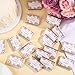 60 Pcs Flower Blank Matches Containers 2.2 x 1.4 x 0.3 Inches Decorative Match Boxes Wedding Party Favor for Guests Bridal Baby Shower Graduation(No Matches) (Pink Flowers)