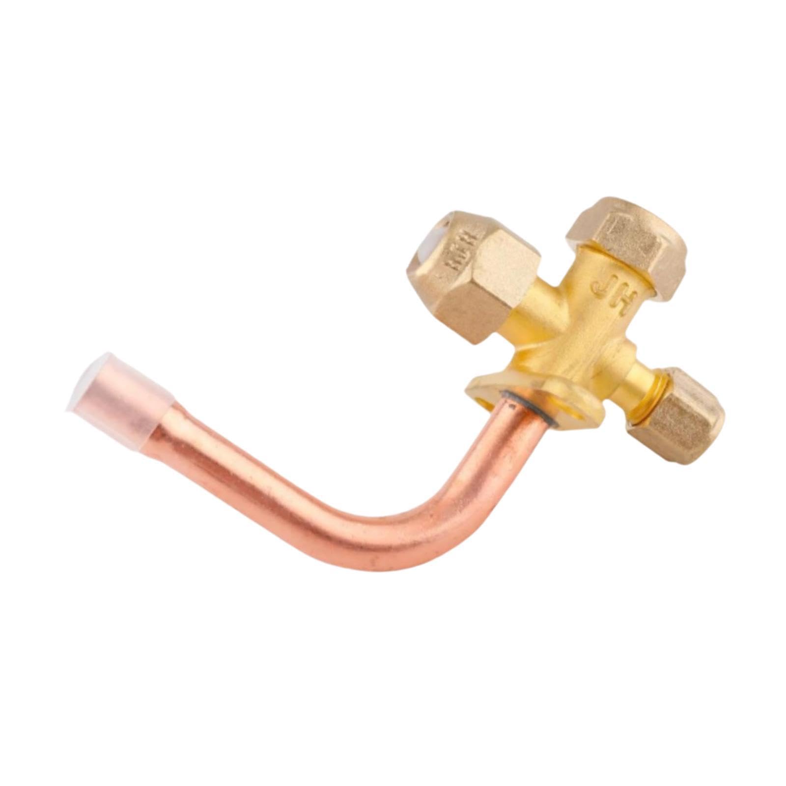 Sharplace Vanne d'arrêt de climatiseur, vanne d'arrêt, Facile à Installer, Accessoire de réfrigération, pièce de Rechange pour climatiseur, raccord, 16mm