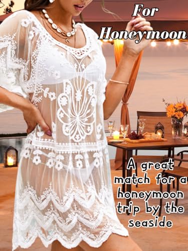 Sexy Beach Cover Up,Sheer Lace Boho Dress Women,Festival Country Concert Outfits One Size 0-104