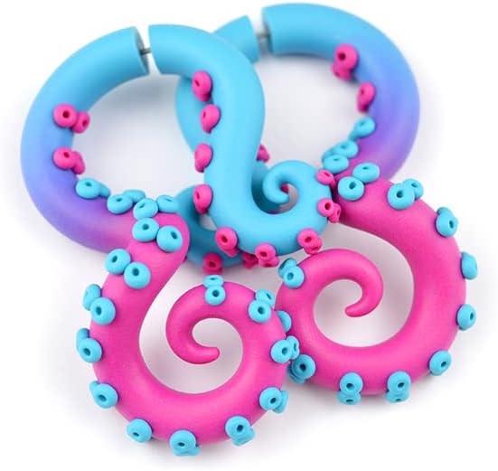 Octopus Tentacle Earrings Fake Gauge Tentacle Earrings Tentacle Earrings Plugs Tentacle Earrings Gauges Tentacle Earrings Tapers Tentacle Earrings Stretchers Tentacle Earrings Piercings
