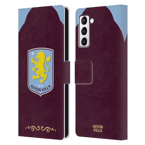 Coque Samsung S21+ 5G Aston Villa Housse Portefeuille Cuir Antichoc Portes-Cartes