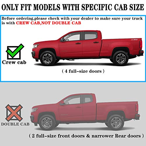 Image of COMNOVA 6 Inch Running Boards for 2015-2026 Chevy Colorado /Canyon Crew Cab