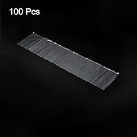 Vista 3 de PATIKIL Bolsas de polietileno transparentes abiertas y planas de plástico PE de 2 mil 6 x 26 pulgadas para hardware, coleccionables, joyas