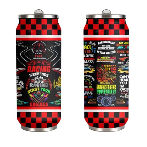 YOPIGOT Car Racing Gifts Racing Travel Coffee Mug Racing Tumbler For Car Racing Lover, Racer, Race Car Enthusiast, Stainless Steel Tumbler 17oz
