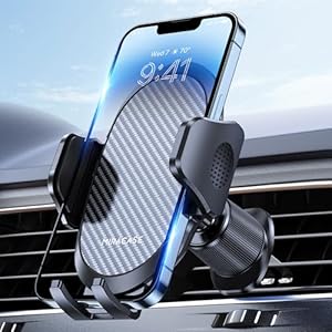 Miracase Soporte de teléfono para tu automóvil con clip de gancho de metal, soporte de teléfono celular para ventilación de aire, soporte universal para automóvil para Garmin GPS, compatible con
