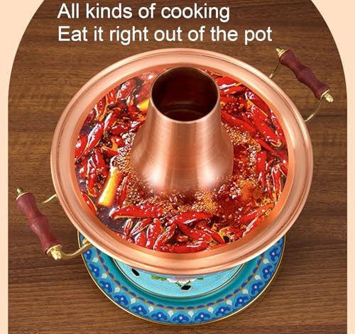 Olla de cobre para fondue y shabu 19 cm miniatura 5