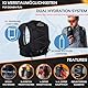 zeitgeist OUTDOOR® Laufweste Damen und Herren 4L | optimale Passform | atmungsaktiv | ultraleichter Laufrucksack 260gr Trinkrucksack Laufen Trailrunning Rucksack Running Vest (Schwarz, XL)