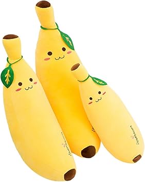 Amazon バナナ 抱き枕 可愛い縫い包み 特大 添い寝 果物 Banana ふわふわ リアル セット バナナ専門店 お誕生日 テーマ 柔らかい 人気 インテリア もちもち クリスマス ギフト 持ち運び 萌え イエロー 80 ぬいぐるみ おもちゃ