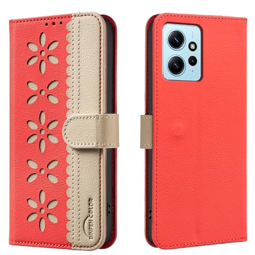 �X�}�z�P�[�X �Ή��@�� for Redmi Note 12 4G �yRFID�Ւf�@�\�z�y�t���b�v���L�b�N�X�^���h �J�[�h�X���b�g ���C���J�zRed