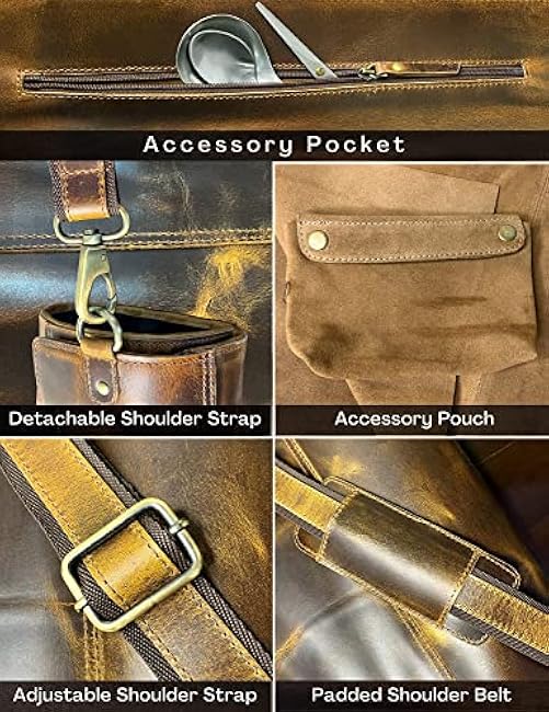 Rustic Town Genuine Leather Chef Knife Roll All Purpose Chef Roll