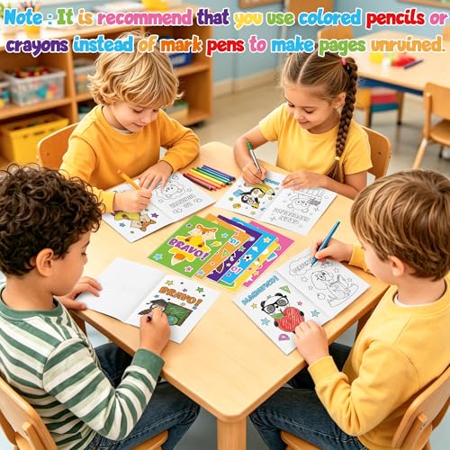 Dvbonike 24Pcs Spanish Positive Coloring Books - Cute Animal Spanish Motivational Phrases Themed DIY Coloring in Pages Classroom Rewards Party Favors Supplies and Art Activity Gifts for Student - Image 4
