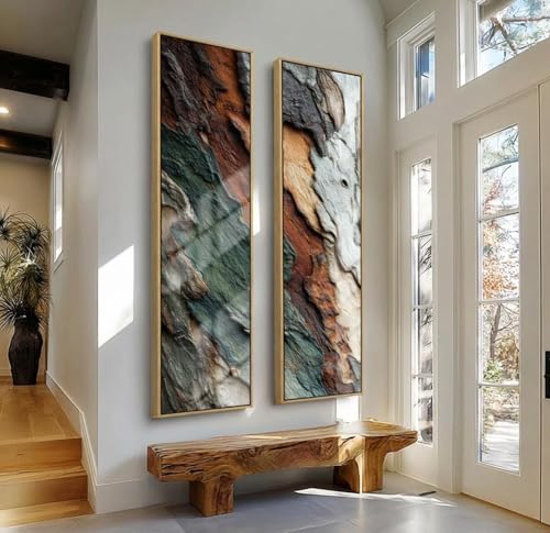 Décoration verticale haute nature habillez vos grands murs de bureau avec ce lot de 2 posters