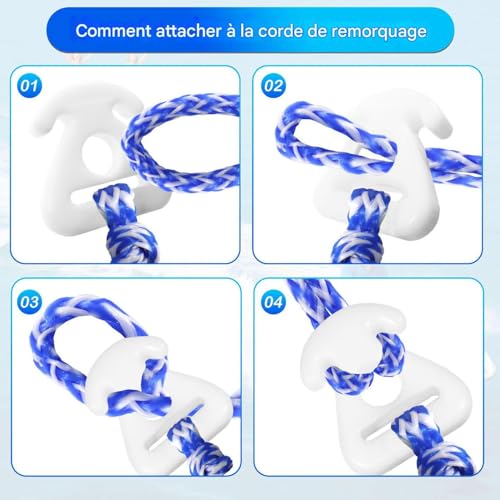 Évitez l'hélice du bateau : harnais pour bouée tractée et ski avec flotteur de sécurité - 6