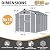 MELLCOM 8 x 10 FT Resin Outdoor Storage Shed with Windows, Outdoor Storage Tool Shed with Floor and Lockable Door, Resin Garden Shed for Garbage Can, Bike, Lawnmower