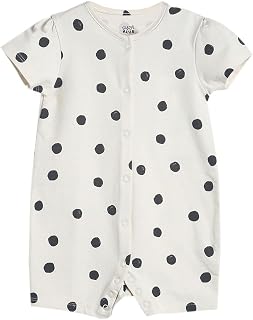 miniklub Baby Round Neck Short Sleeve Knitted Cotton Romper (Brown Color) Price In India