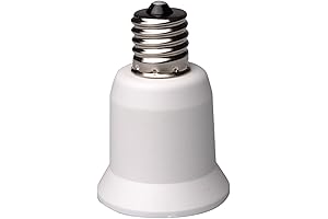 Newhouse Lighting E17 Candelabra to E26 Medium Socket Light Bulb Adapter
