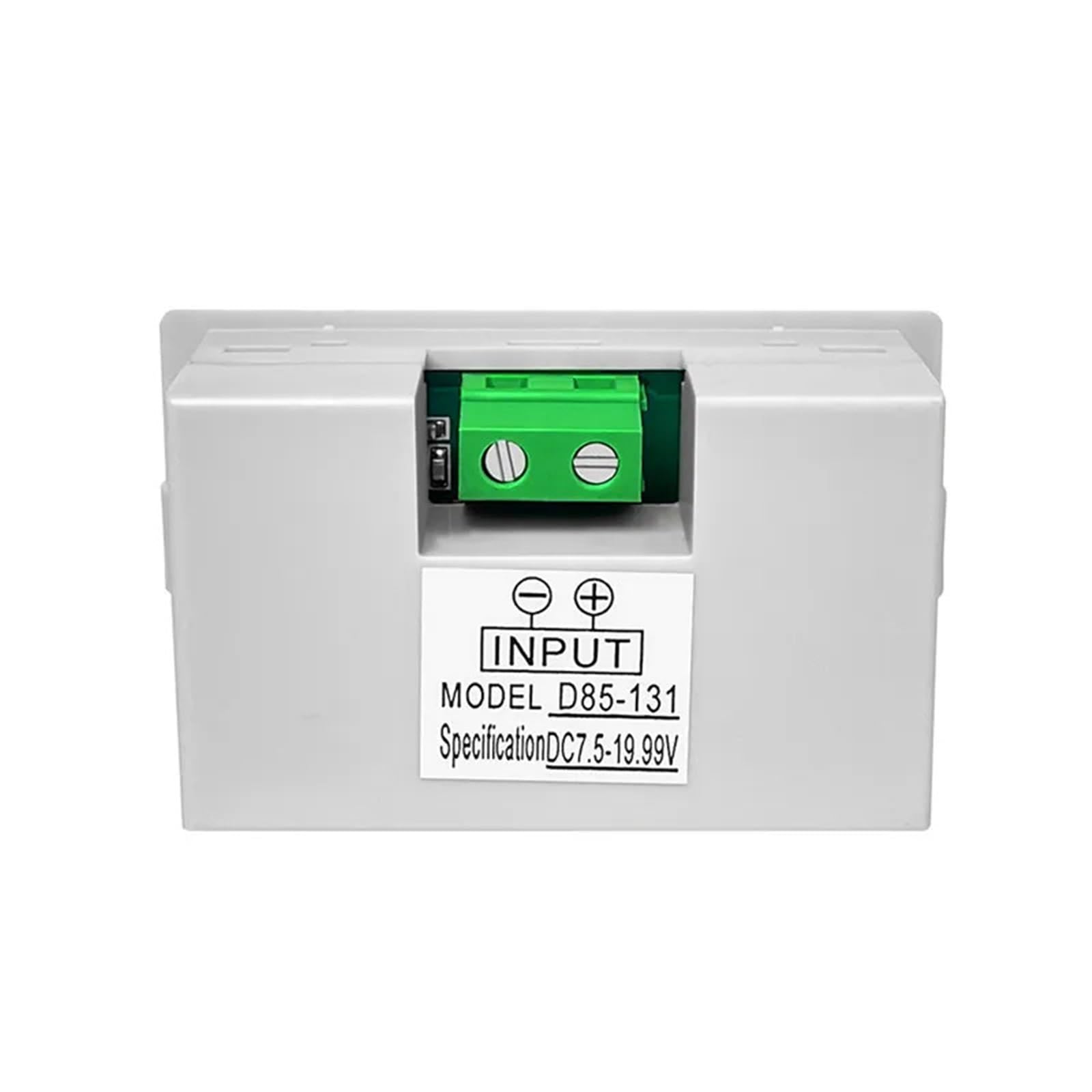 Misuratore di tensione del pannello del voltmetro del display digitale LCD DC 12V 24V D85-131 Misuratore di tensione della batteria del carrello elevatore 1 pz(BLACK,DC7.5-19.99V)