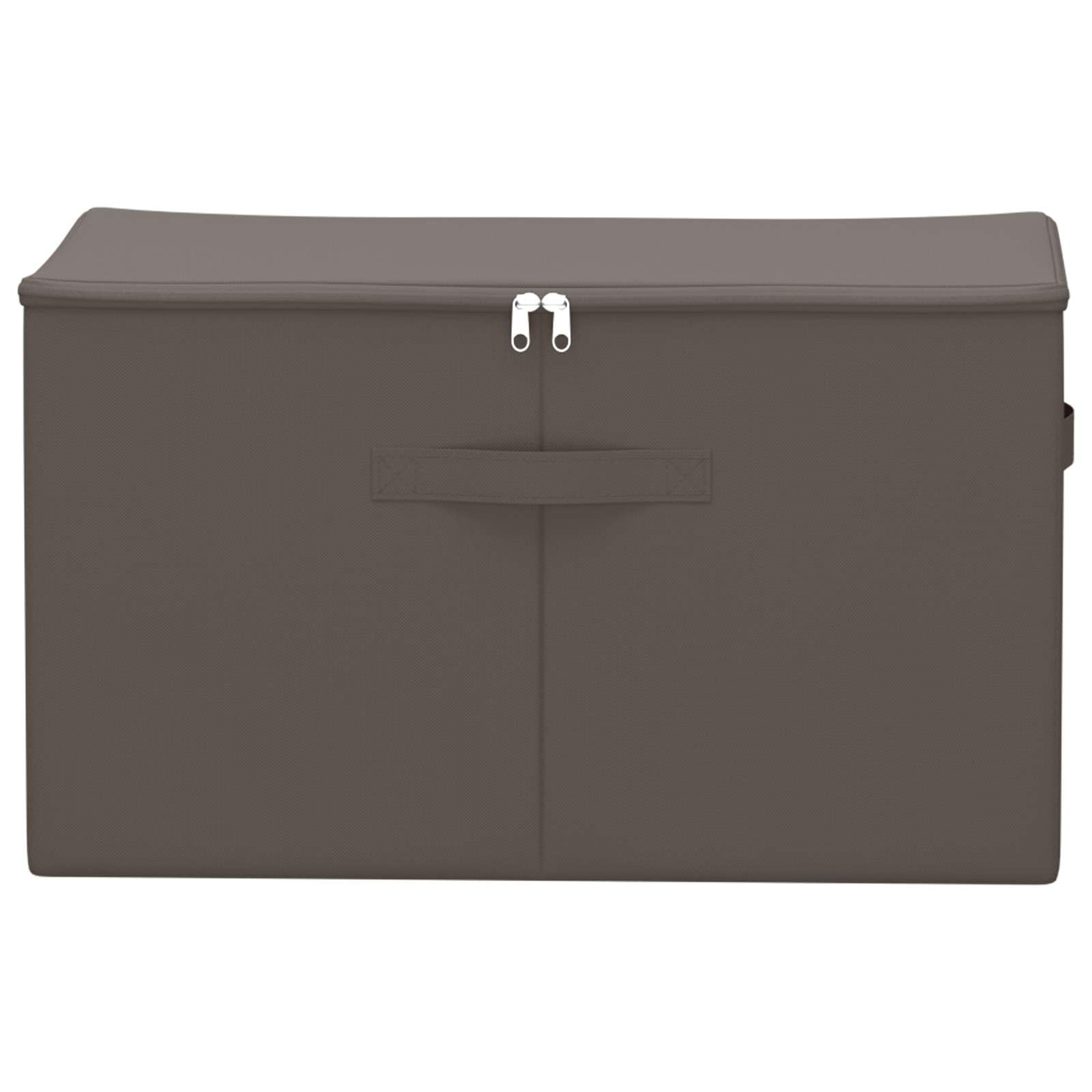 6er Set Aufbewahrungsboxen mit Deckel und Reißverschluss, Faltbare Kleiderbox für Schrank und Unterbett, Stoffbox für Ordnung im Schlafzimmer Anthrazit 55x35x32 cm