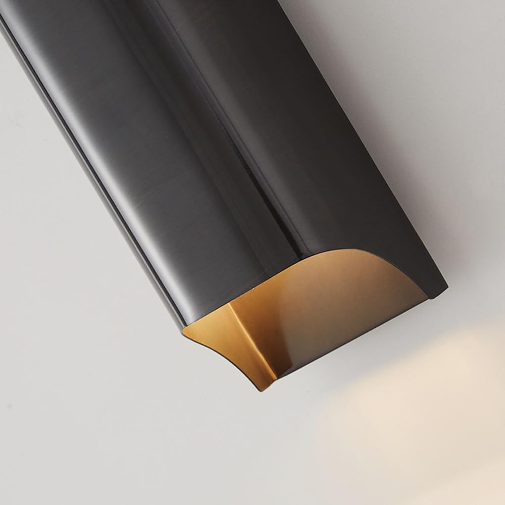 Nordic Light Luxury Antique Copper Up Down Light Wall Sconce Indoor Brass Modern Wall Light Gold Hallway Wall Mount Lamp Black Industrial Farmhouse Lighting Fixture for Bedroom Bedside