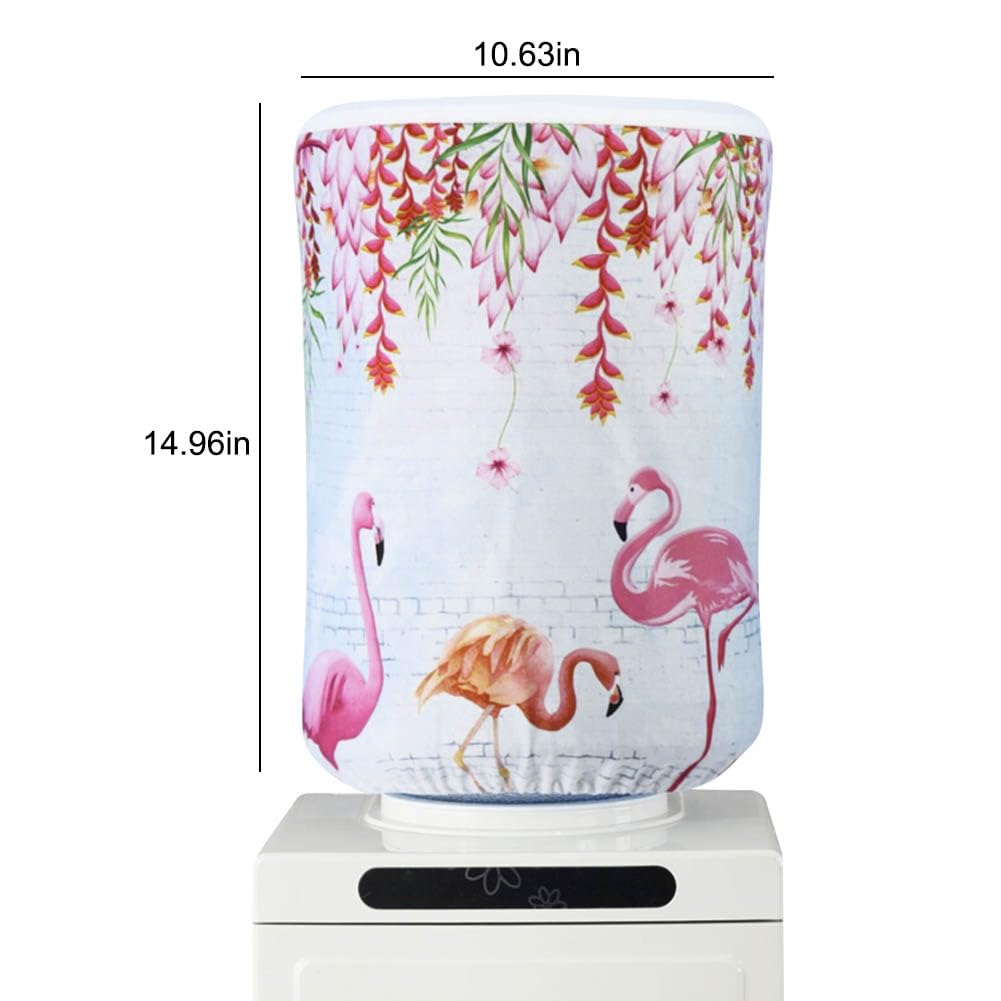 BAOZOON 5 Gallon Water Dispenser Barrel Dust Cover Durable Waterproof Polyester Pink Cover for Home Office