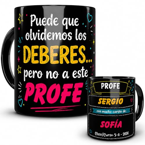 Imagen de Taza Personalizada Para Profesores Regalo Fin De Curso Recuerdo Emotivo Para Maestros Detalle De Alumnos Y Padres Cerámica Cafe