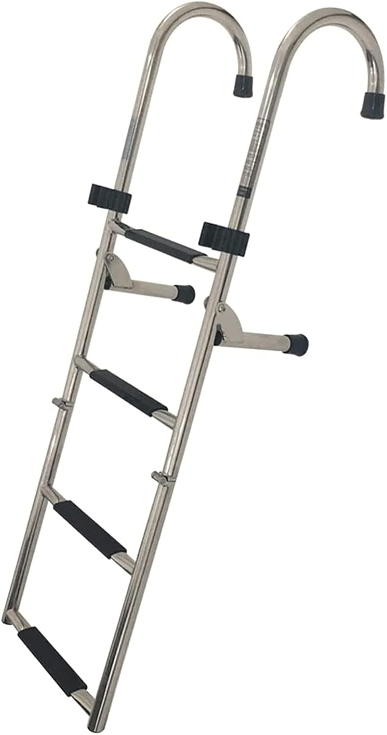 マリン ボート用品 ステップ 梯子 ハシゴ 折りたたみ 新品 ステンレス 3ステップ おすすめ 交換 取り付け パーツ 船 モーターボート機材