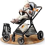 Buggy [schnell faltbar für Reise & Alltag] leichter Kinderwagen bis 22 kg | Buggy Klein Zusammenklappbar | Reisebuggy für unterwegs, kompakt für Auto & Urlaub | Kinderwagen | Baby Stroller - AMOR BABY