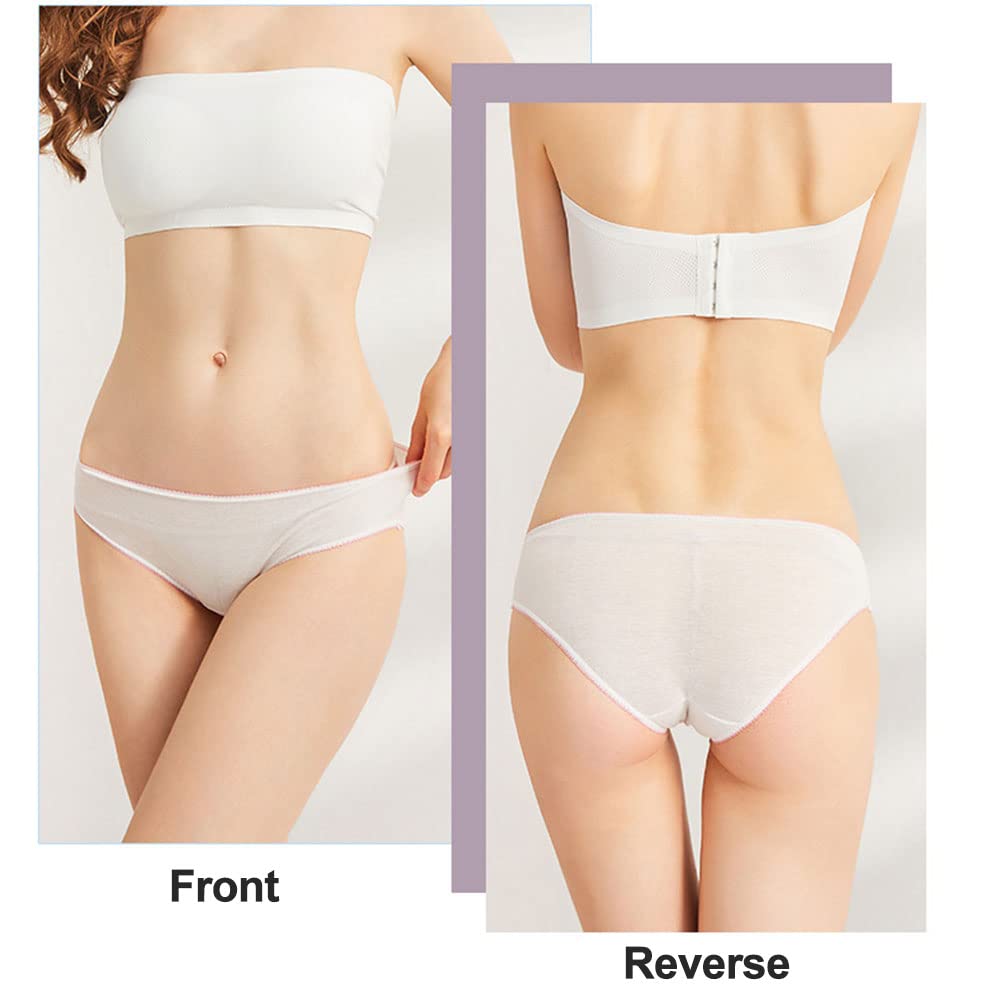 Braguitas Desechables, Bragas Monouso Elasticas y Transpirables, Ropa Interior de un Solo Uso, Calzoncillos de algodón 100%, Braguitas para Maternidad Hospitales Viajes SPA Masajes, 5 pcs