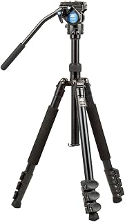 Sirui ET-1004 4-Section Aluminum Travel Tripod with VA-5 Ultra-Compact Video Head,55