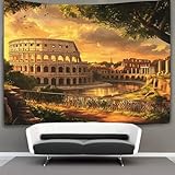 kaiyun Coliseo, Foro Romano Tapiz Tapices De Pared,Colcha De Pícnic, Decorativo Toalla De Playa 130cmx150cm