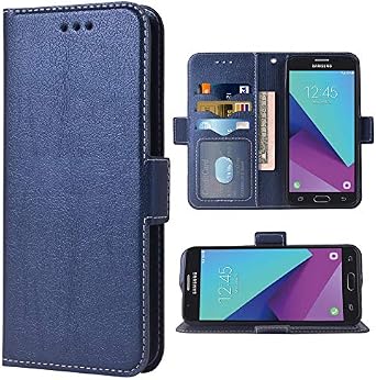Phone Case for Samsung Galaxy J7 Prime 2017 Skypro Sky Pro J7V V S727VL Folio Flip Wallet Case,PU Leather Credit Card Holder Slots Full Body Protection Kickstand Phone Cover for 7J Perx J7prime Men