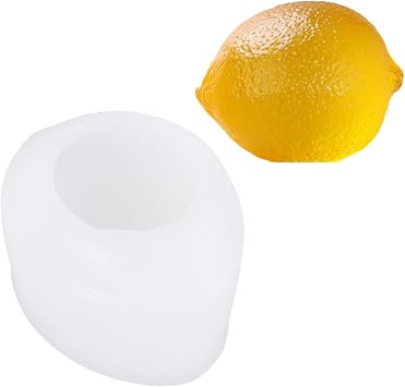 Fruit Lemon Shape Silicone Candle Molds for Epoxy Resin Candle Soap Making Lemon Shape Soap Silicone Molds for Craft